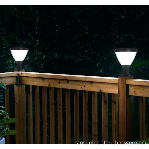 Outdoor Waterproof Solar Pillar Light for Garden and Deck Decoration